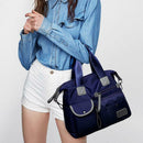 Women Travel Waterproof Nylon Shoulder Mummy Messenger Handbags (Dark Blue