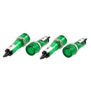 10 Pcs DC 12V Recessed Green Pilot Light Signal Indicator Lamp G9W4