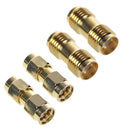 2 Pcs SMA Male to SMA Male Plug+ 2 Pcs SMA Female to SMA Female Jack RF Coa D2L3