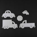 5PC Car Metal DIY Cutting Dies Stencil Scrapbook Paper Kid Card Embossing