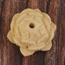 Lotus Flower Loose Beads boxwood Spacer Beads Jewelry Making Finding 22x12mm