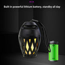 Camping Music Bluetooth Speaker Flickers HiFi Stereo LED Flame Wireless Portable