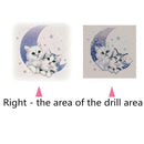DIY Diamond Painting Embroidery Cute Cats Moon Full Drill Cross Stitch Kits