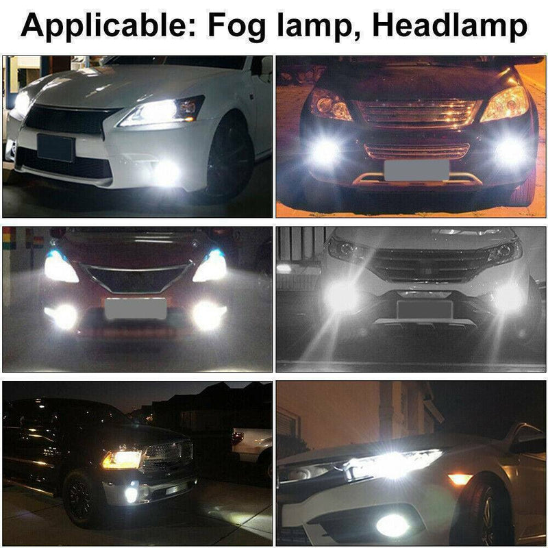 2pack H3 LED Headlight Kits 110W 20000LM FOG Light Bulbs 6000K Driving DRL Lamps