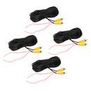 4 Packs Car Bus Trailer Truck RCA Reverse Rear View Parking Camera Video Cable