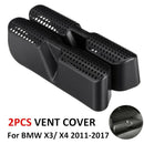 2Pcs Car Seat Air Conditioning Vent Dust Net Frame Cover for BMW X3 X4 2011
