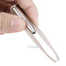 SN9F LED Light Stainless Steel Eyebrow Clamps Tweezers Hair Removal Make-up Tool