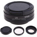 37mm Filter Adapter+ UV Filter Circular Polarizer Lens+Cap For Gopro Hero 3 3+ 4