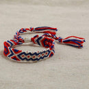 Boho Braided Rope Bracelet Ethnic Woven Charm Bangle Jewelry Gift (Style 6) A