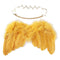 2pcs/Set 0-6M Baby Leaf Hairband Feather Angel Wings Cute Photography Props