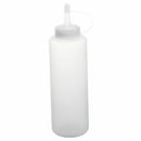 5X(Plastic Squeeze Bottle Condiment Dispenser Ketchup Mustard Sauce Clear  J6E3)
