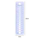 1pc Profession Knitting Needle Gauge Plastic inch cm Ruler Home Sewing Tool