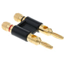 Binding Post for Banana Plug Speakers Power Amplifier Adapter, 2 Ways