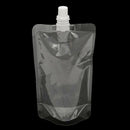 1PC 500ml clear spout stand up bag liquid juice flask pouch bags with cap JR