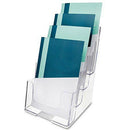 Clear 4-Tier Brochure Holder Literature Holders Flyer Holder Plastic Displa U6R8