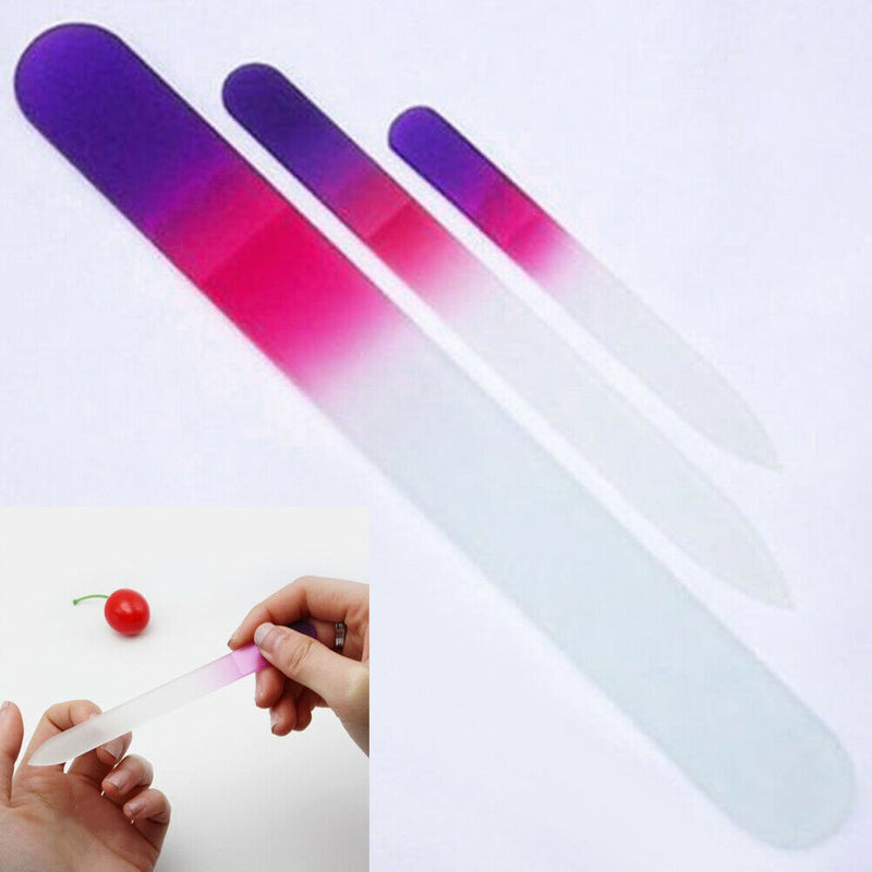 Durable Beauty Crystal Glass Buffing Manicure Nail Files Manicure Set