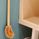 Updated Modern Version Toilet Bowl Brush, Natural Coconut Fiber Brush Head