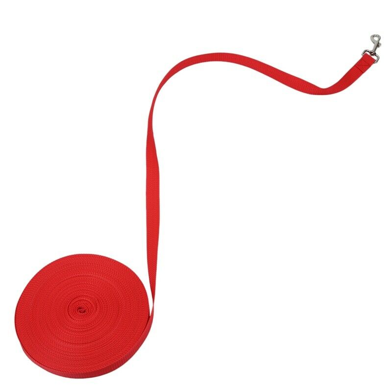 100ft 30.5 Meters Long Pet Dog Horse Training Leads Lunge Webbing Lead Rope W9H5