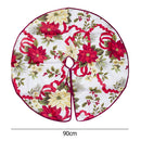 Christmas Tree Skirt Print Floor Mat Festival Decor for New Year (B 90cm)
