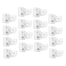 16PIECES Nail-free Adjustable Rod Bracket Holders Wall Curtain Hanging Rod Clips