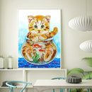 5D DIY Special Shaped Diamond Painting Cat Cross Stitch Mosaic Craft Kits