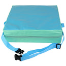 Faux Leather Portable Kids Dining Chair Booster Cushion Seat Pad 3" Blue