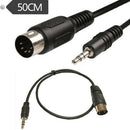1Pc 5 Pin Din MIDI male to 3.5mm male plug stereo jack audio adapter ca JRB Jf