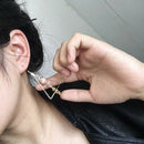 Triangles Leaf Hook Drop Dangle Charm Earrings Ear Studs Women Jewelry Gif ME