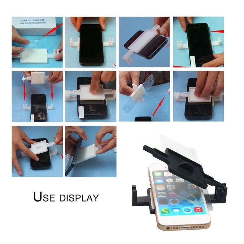 Universal Tempered Screen Protector Film Pasting Installation Tool under 6inches