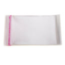 100 Pcs 4x5 Inches Clear Resealable Cello Cellophane Bags with Adhesive Closure