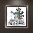 Xmas Snowman Embroidery 5D Diamond Painting DIY Cross Stitch Art Home Decor