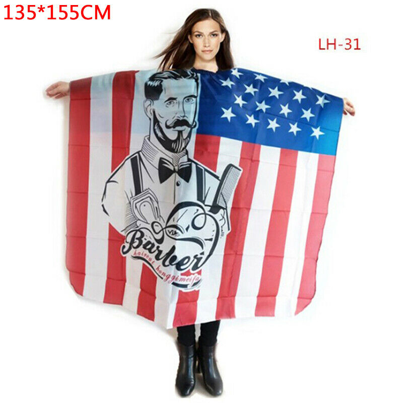 Barber Haircut Gown Breathable Hairdressing Cloth Apron Hair Salon C Gw