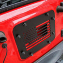 Black Steel Tailgate Vent-Plate Cover for 2007-2018 Jeep Wrangler Jk & Unli