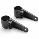 2x Motorbike Headlight Fork Mounting Brackets Clamps Left & Right Black