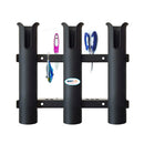2pcs 3 Tubes Link Black Plastic Fishing Rod Racks Fishing Holder