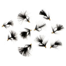 10pcs 3.7cm Wooly Bugger Flies Black Sinking Wet Bass Trout Fishing Flies