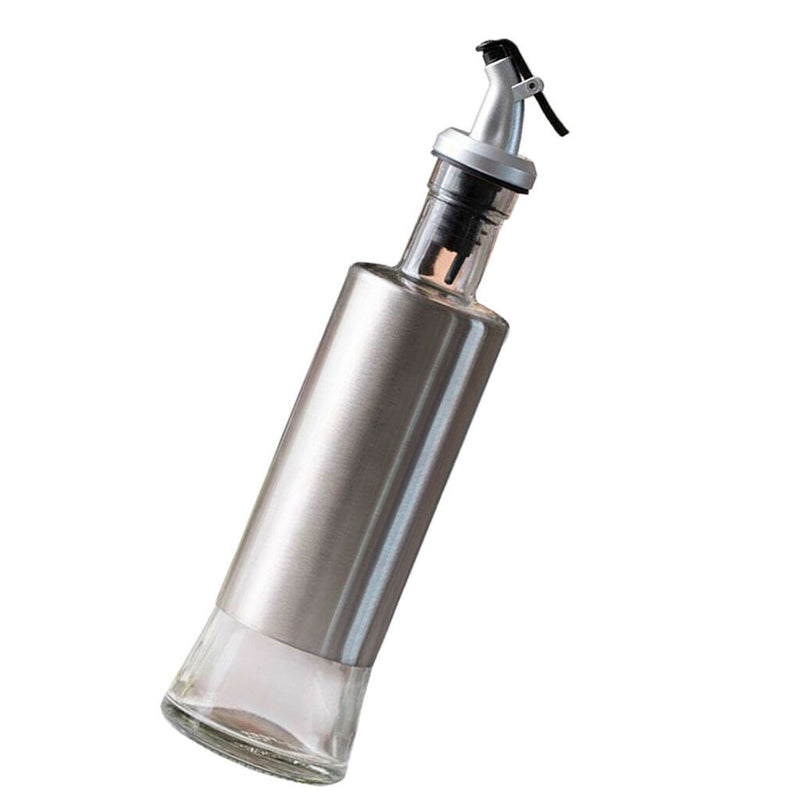 10oz Stainless Steel Olive Oil Bottle Cruet Dispenser for Vinegar/Sauce/Oil