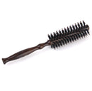 Wood Handle Hairdressing Bristle Curling Round Hair Comb Brush Hairbrush