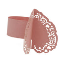 100 x Butterfly Paper Wedding Party Tissue Ring Napkin Buckle,Pink,White