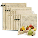 Reusable Shopping Bags, 12-Set Reusable Product Bags Organic Cotton Washabl