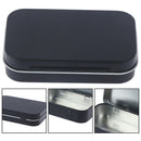 Storage Box Small Jewelry Candy Coin Key Organizer Tin Flip Black Gifts Se JR