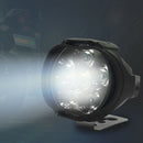 1Pc 6-LED White Motorcycle Headlight Spot Light DRL Driving Fog Waterproof L Gw