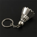 Creative metal badminton key chain three-dimensional badminton tournament s R9Q6