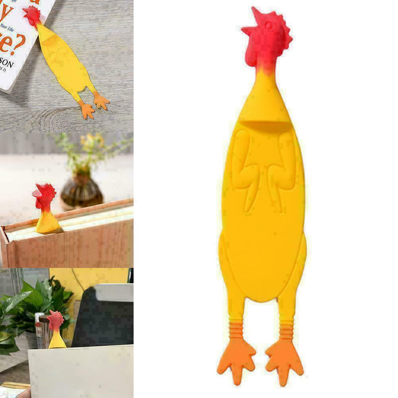 Personalized Silicone Screaming bookmark Chicken Gift Pack Cute Funny L8S9 S3N5