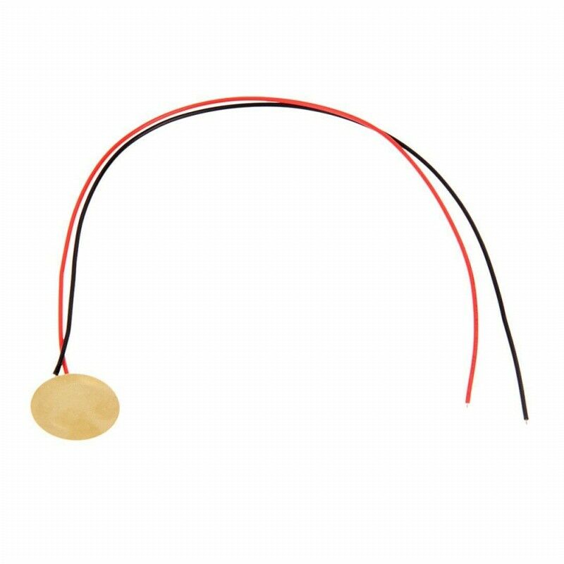 12Pcs 27mm Piezo Discs with Leads Mic Drum Trigger Acoustic Pickup CBG Guit