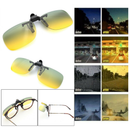 Polarized Clip On Driving Glasses Sunglasses Day Vision UV400 Lens Night Vision