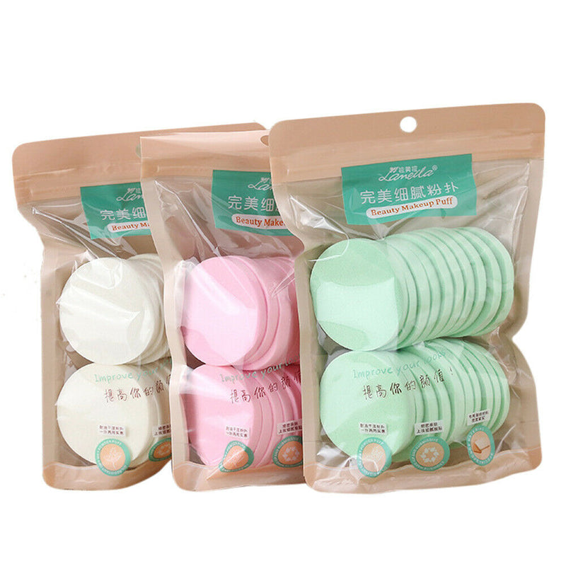 20pcs Women Beauty Foundation Facial Makeup Puff Cosmetic Face Soft Sponge