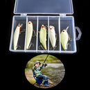 Fishing Lure Bait Kit Luminous VIB Popper Crank Minnow Pencil Glow Lures 5  FT