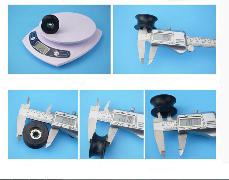 4Pcs 0840UU 8mm Groove Guide Pulley Sealed Rail Ball Bearing 8x40x20.7mm B Ew