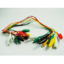 10 Pcs Colorful Insulated Alligator Clip Test Lead Cable 45cm 1.5 Ft